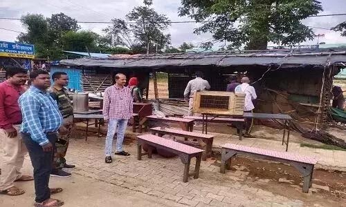 The hotel was removed from the government land, action was taken on the instructions of Tehsildar