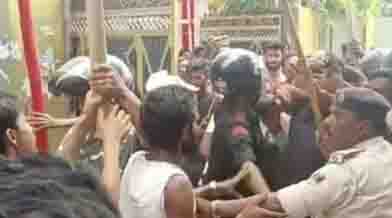 Ruckus in BJP’s program going on in Bihar, bullets fired