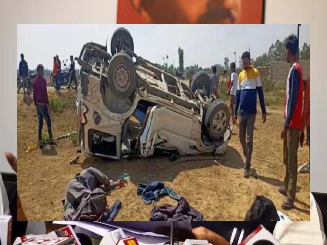 Pickup van full of wedding procession collided with Scorpio