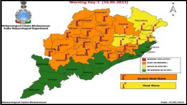Heat wave alert in twin cities of Bhubaneswar and Cuttack