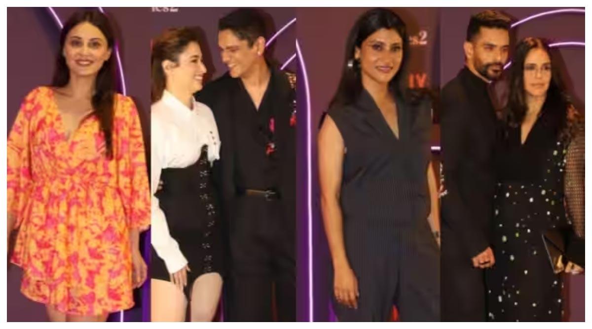 Lovebirds Tamanna-Vijay were seen lost in each other at the screening of Lust Stories 2, the entire starcast was seen in more than one look