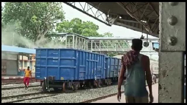 Yet again, goods train catches fire in Odisha!