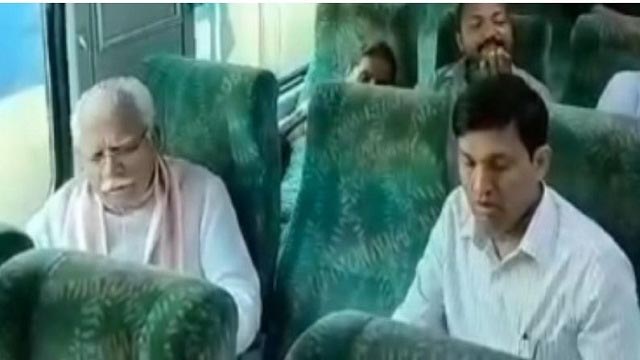 Haryana CM takes train to join Gadkari to lay foundation stone for Rs 3,835 cr-project