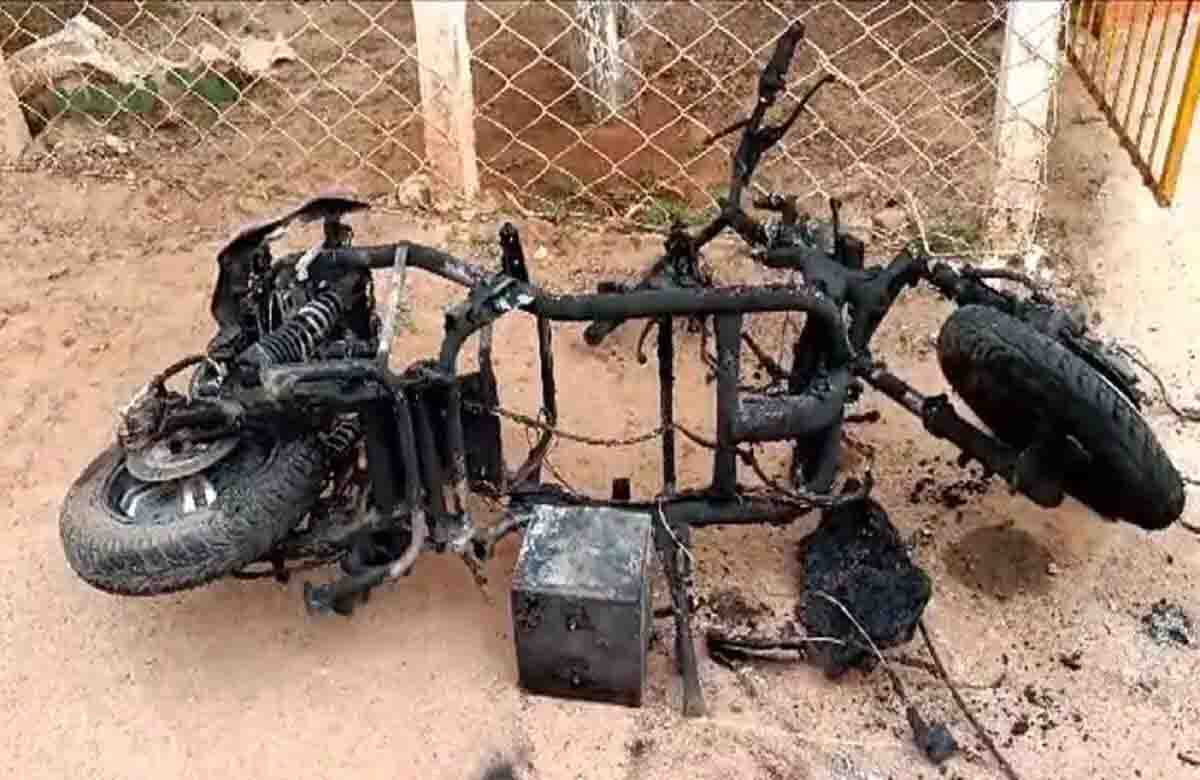 Blast occurred while charging electric two wheeler