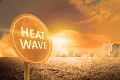 Yellow alert regarding heat wave, names of 11 districts in the list