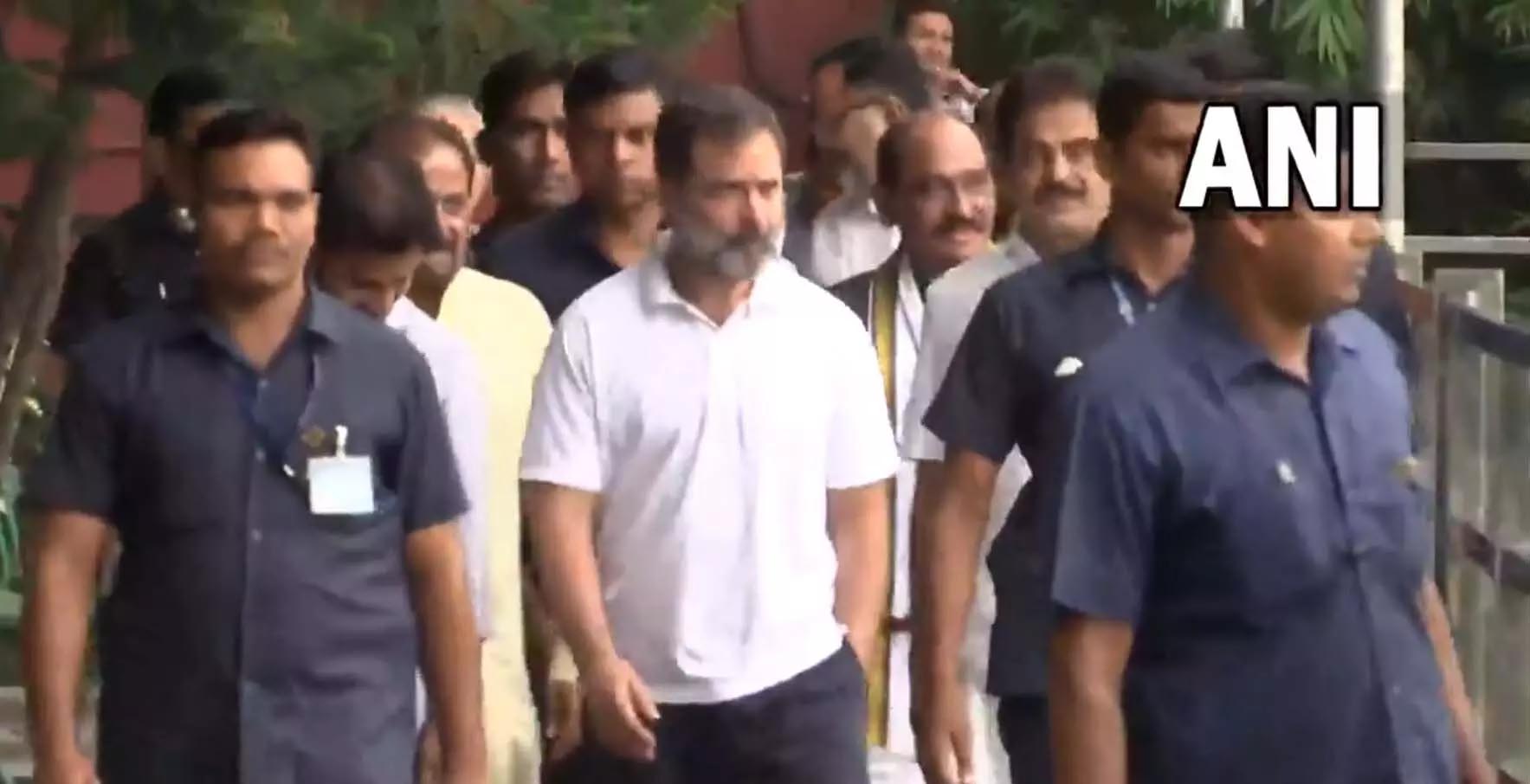 Rahul Gandhi arrives at the AICC office