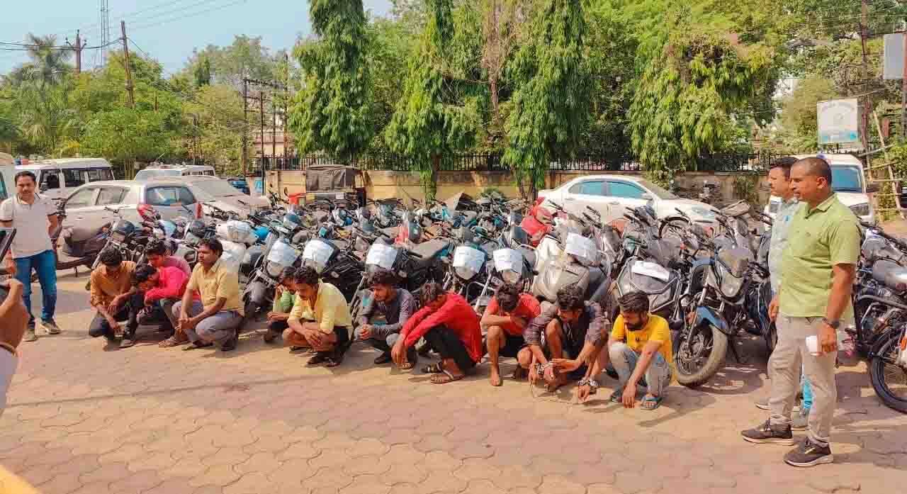 6 bike thieves and 5 buyers arrested, Raipur police disclosed